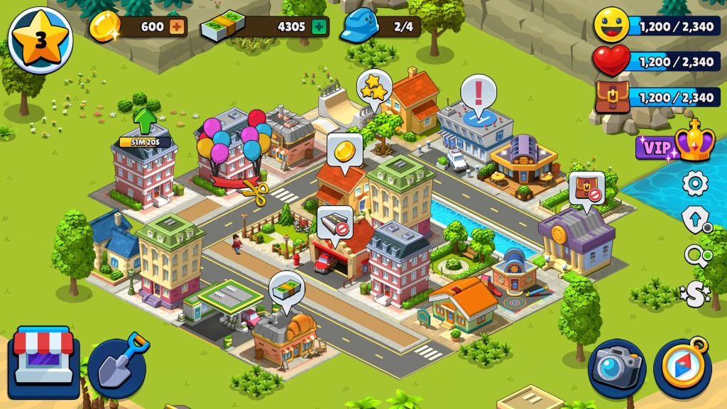 Village City Town Building Sim - small village to city building game