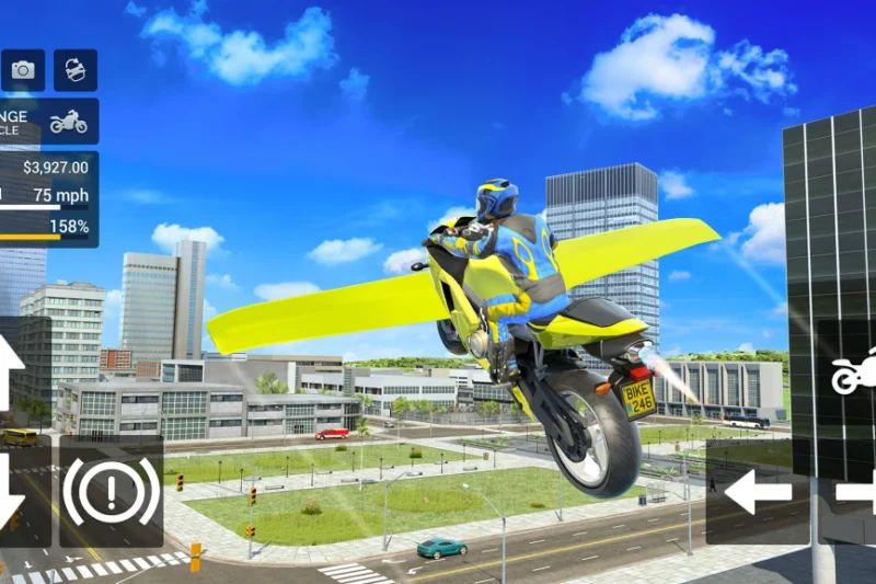 Flying Motorbike Simulator - pilot your very own flying motorbike