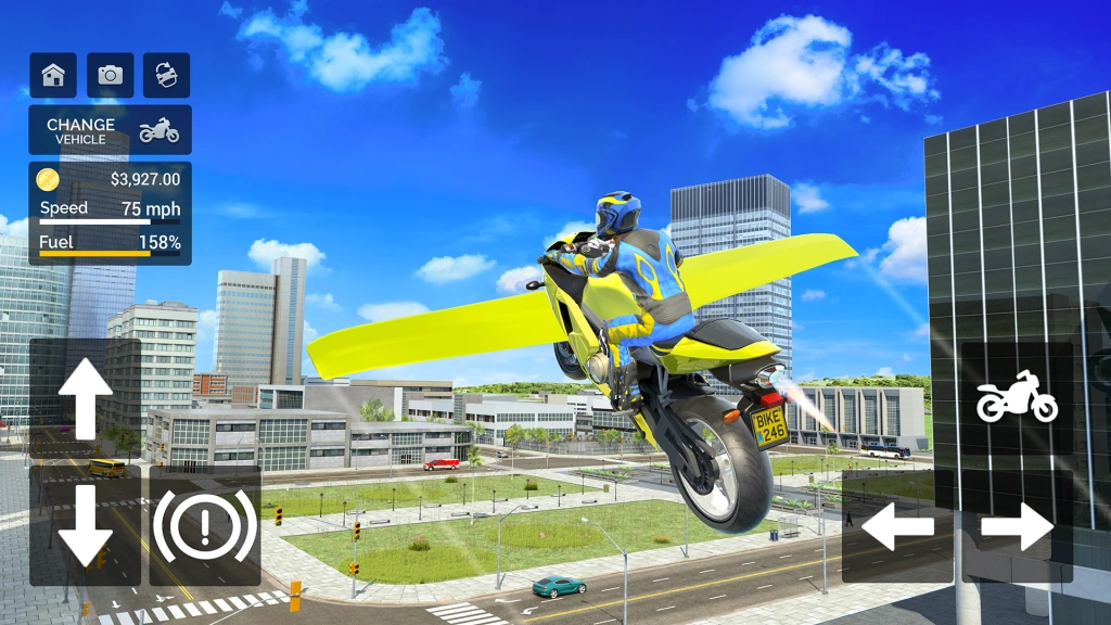 Flying Motorbike Simulator - pilot your very own flying motorbike