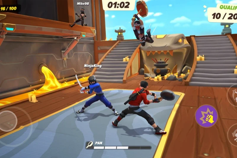 Ninja Party: Team Up & Brawl - parkour multiplayer action game