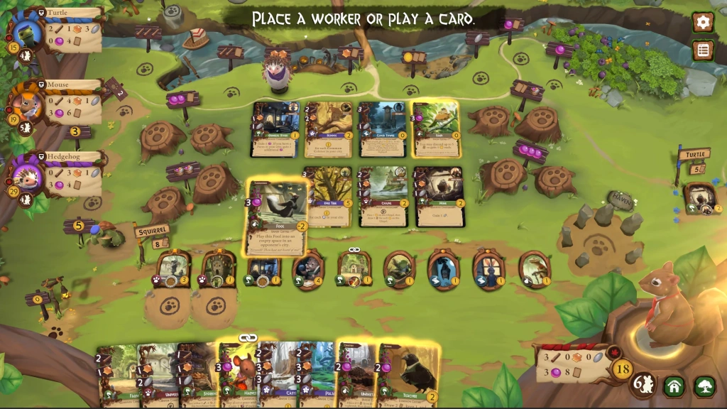 Everdell - strategic card play to create a new civilization