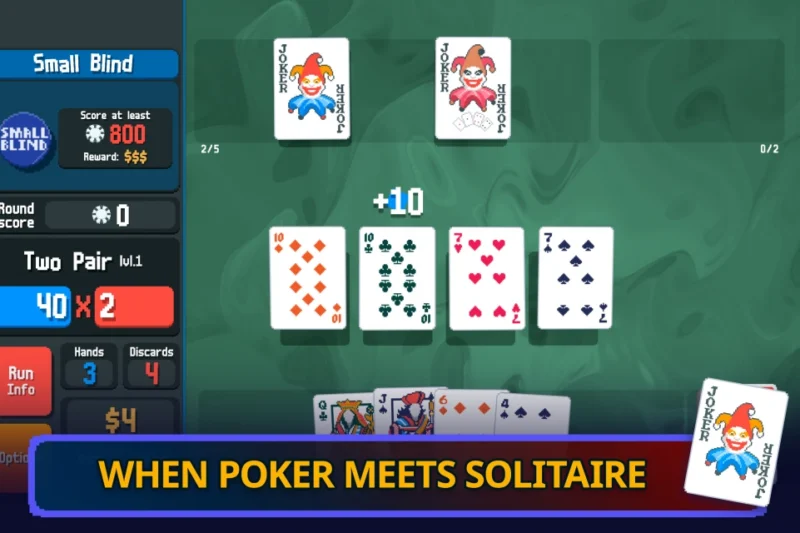 Balatro – a magical mix of card games like Solitaire and Poker ⭐4.5