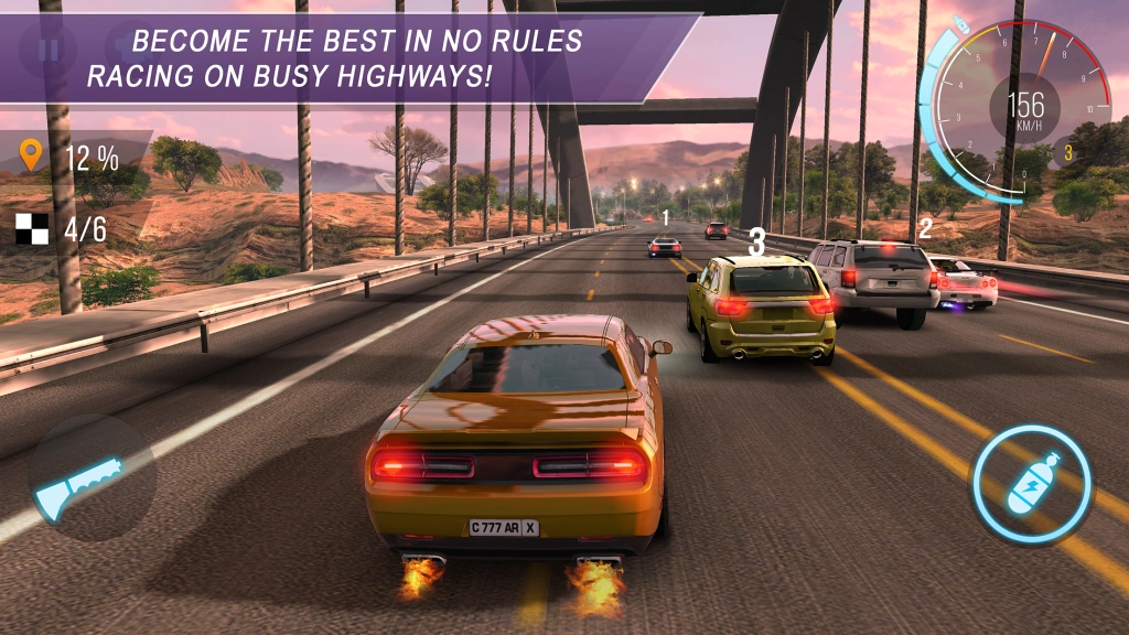 CarX Highway Racing - racing on a traffic-packed highway