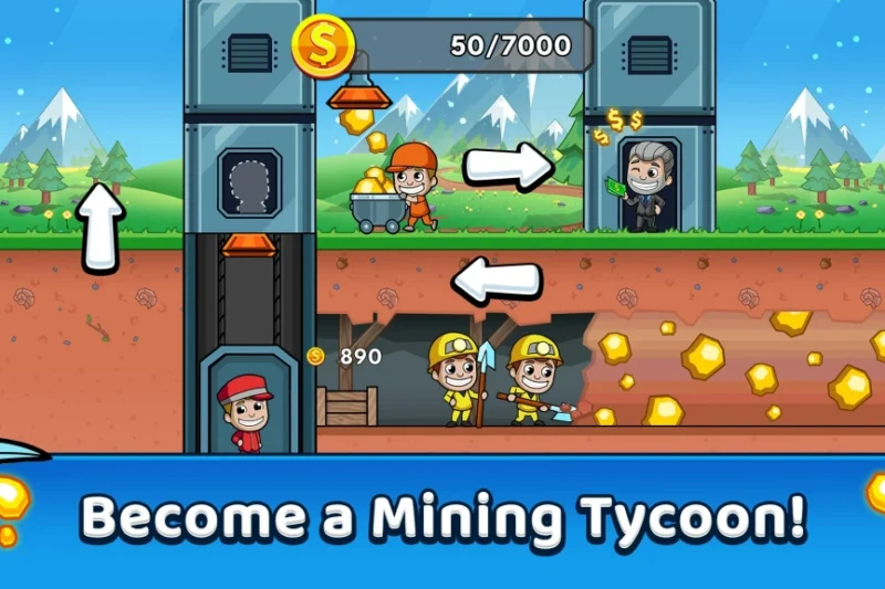 Idle Miner Tycoon: Gold Games - succeed as a genuine gold miner