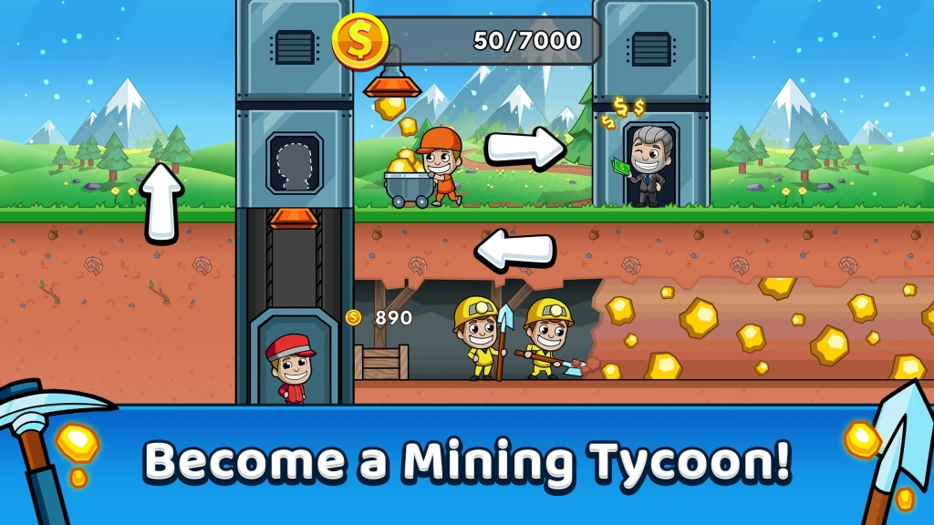 Idle Miner Tycoon: Gold Games - succeed as a genuine gold miner
