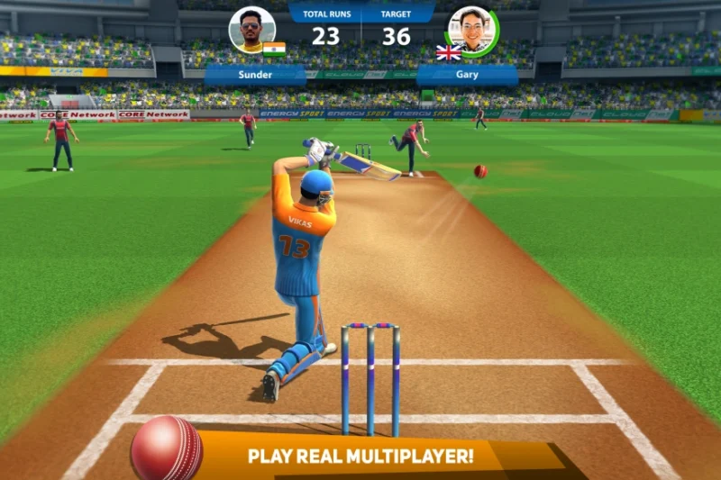Cricket League - a 3D real-time multiplayer Cricket game