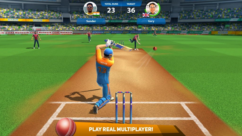 Cricket League - a 3D real-time multiplayer Cricket game