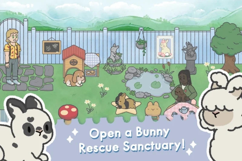 Bunny Haven – Cute Cafe – Run a rabbit refuge ⭐4.8