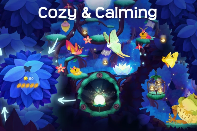 Flutter Starlight – Cozy Game – Collecting moths in a moonlit forest ⭐4.7