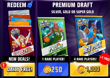 Rival Stars Basketball – Card draft and manage a fantasy basketball team ⭐4.4