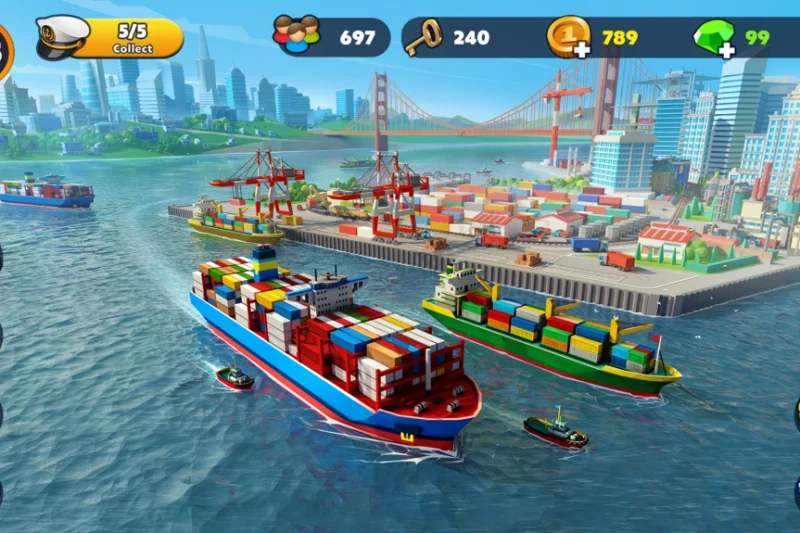 Port City: Ship Tycoon Games ⭐4.4