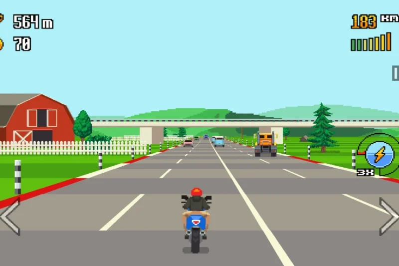 Retro Highway – Old school motorcycle race ⭐4.6