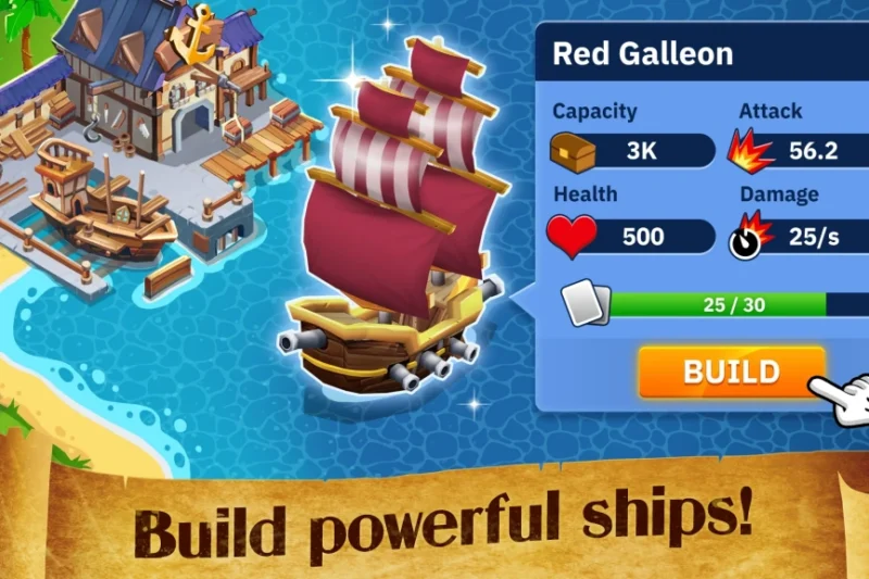 Idle Pirate Tycoon – Build a fleet of pirate ships ⭐4.4