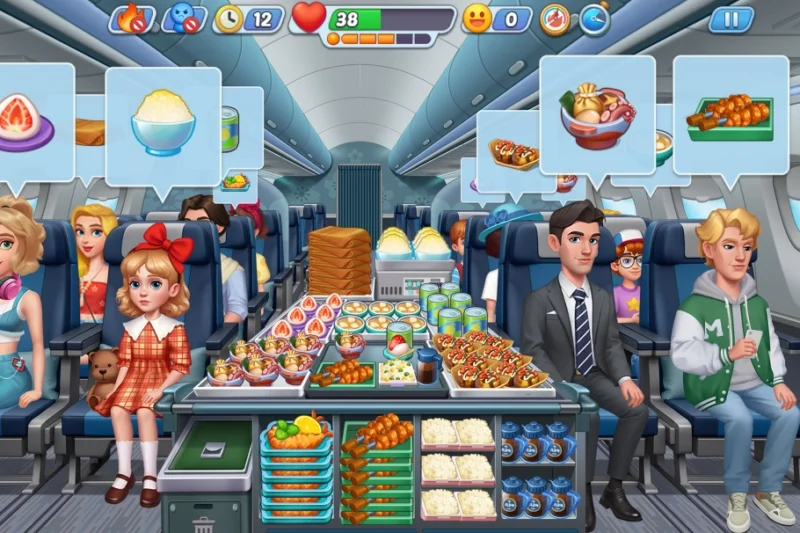 Cooking Go Airplane Game – Cooking and time management game ⭐4.3