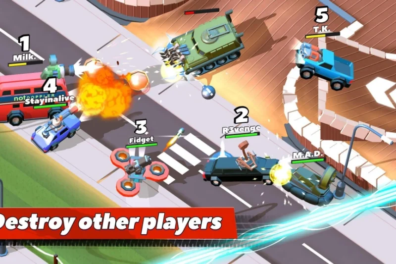 Crash of Cars – Collect power-ups, destroy other players ⭐4.4
