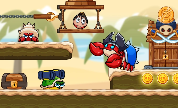 Ball V – Red Boss Challenge – Bounce ball platformer ⭐4.1