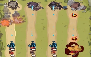 Epic Shaman Battle: 4P Defense – Waves of raging beasts ⭐4.1