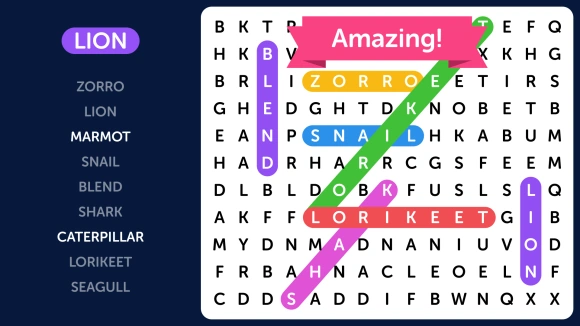 Word Search – Find and mark all the hidden word ⭐4.6