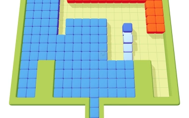 Color Fill 3D – Guide your cube across the field ⭐4.6