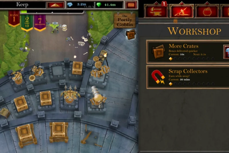 Castle Fusion Idle Clicker – Defend against orcs and goblins ⭐4.6