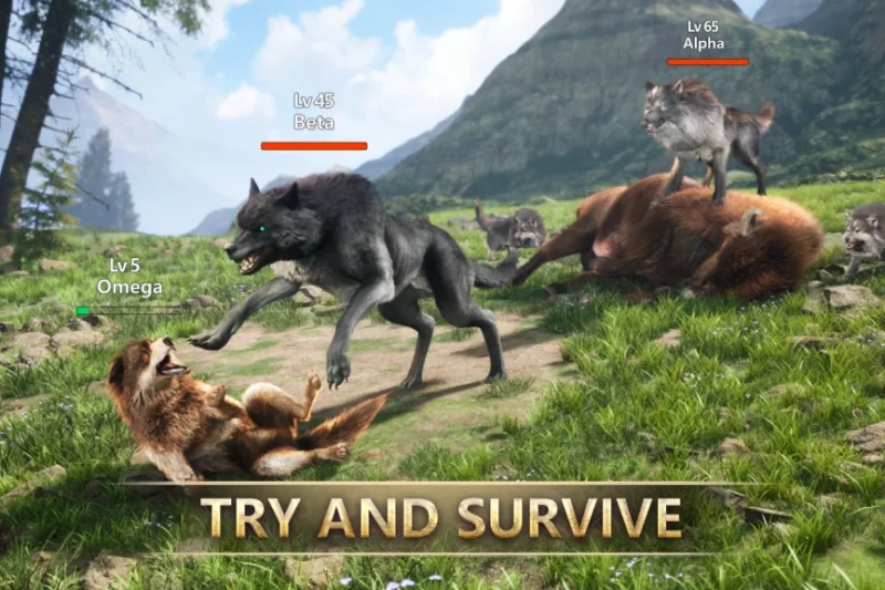 Wolf Game: Wild Animal Wars – Survive, explore, hunt ⭐4.4