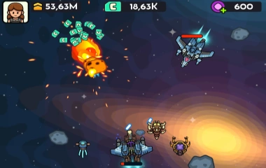 Idle Space: Ship Crafting RPG – Alien shooter battles ⭐4.6