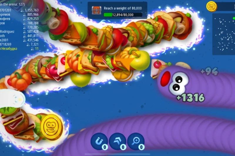 Worms Zone .io – Hungry Snake – Become the biggest worm ⭐4.3