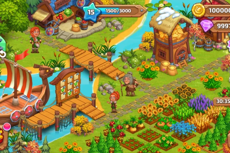 Vikings and Dragon Island Farm – Build your Viking farm ⭐4.3