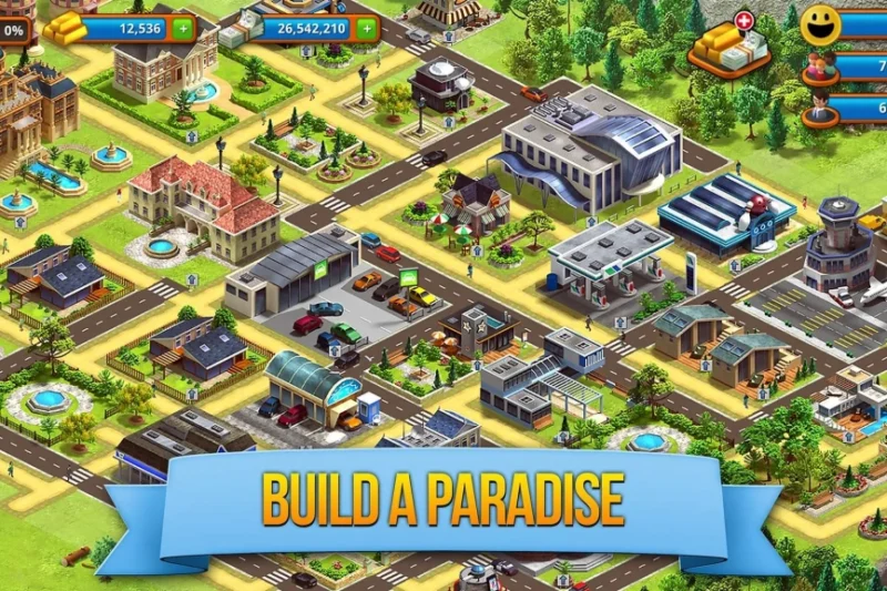 Tropic Paradise Sim: Town Building game ⭐4.4