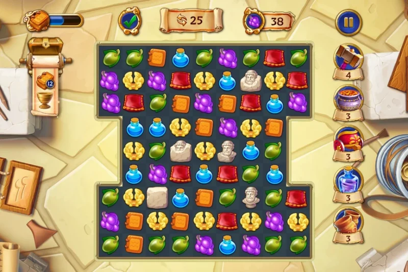 Jewels of Rome: Gems Puzzle – City building and match-3 ⭐4.6