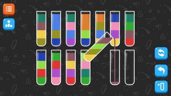 Water Sort Quiz – Pour water into another tube ⭐4.2