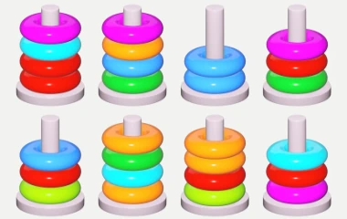 Stacolor: Color Hoop Puzzle – Stack and match colors ⭐4.6