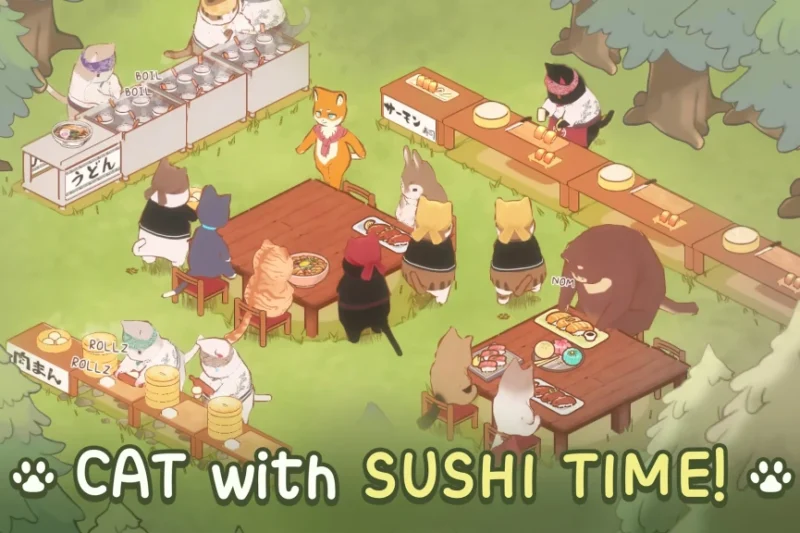 Cat Garden – Food Party Tycoon – Sushi restaurant ⭐4.4