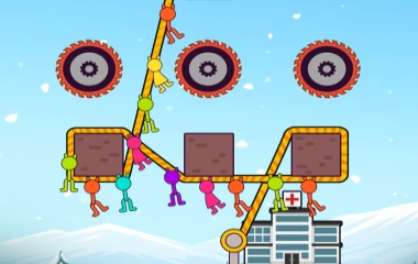 Rope Puzzle – Draw the rope path strategically