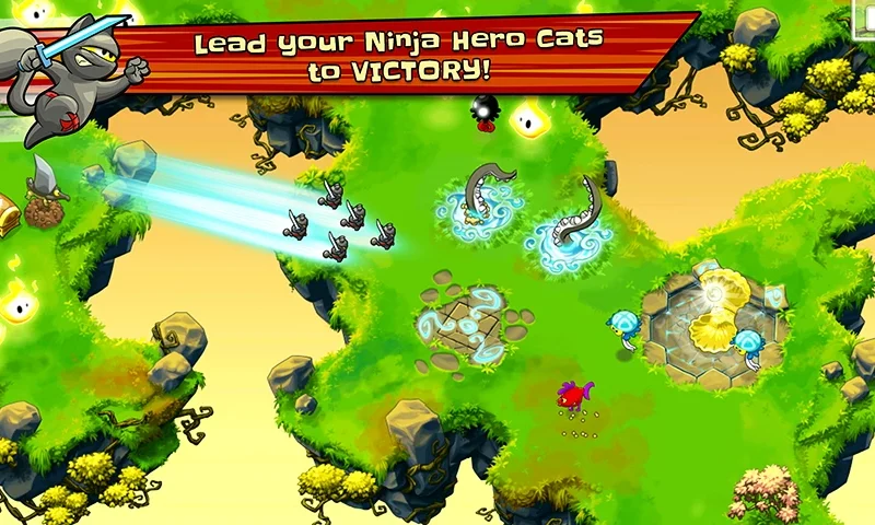 Ninja Hero Cats – Fight the fish monsters ⭐4.6