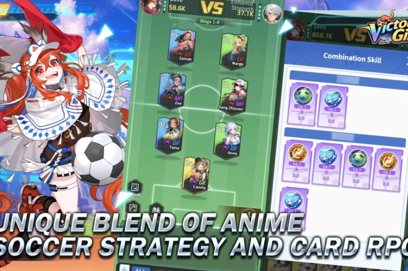 Victory Girls: Anime soccer manager – Tactical match strategy ⭐4.5