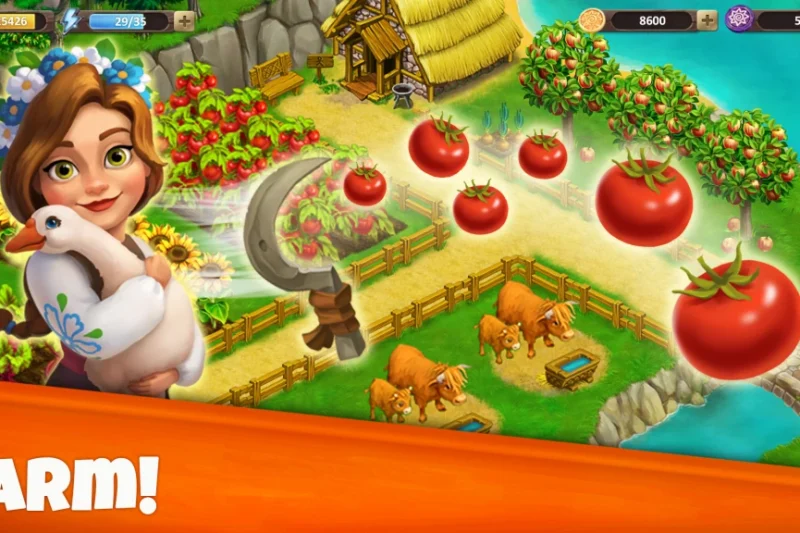 Farland: Farm Village – Build your viking village ⭐4.4