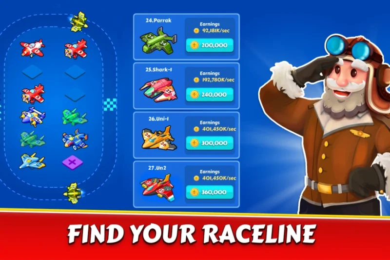 Merge Planes Idle Tycoon Plane – Air force and airport ⭐4.7