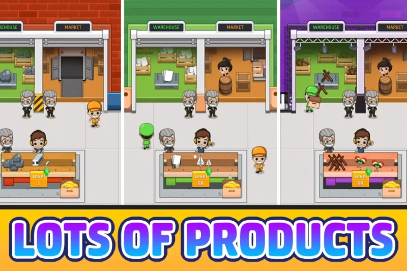 Idle Factory Tycoon: Business – Build your factory ⭐4.7