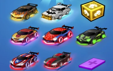 Merge Neon Car: Idle Car Merge ⭐4.7