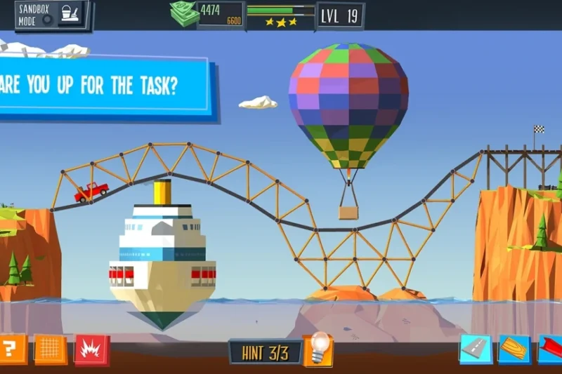Build a Bridge – Realistic physics engine ⭐4.4