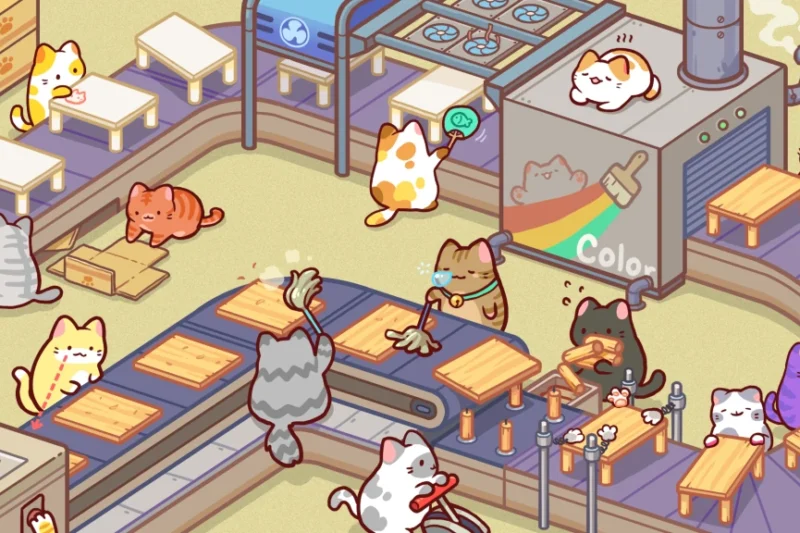 Kitty Cat Tycoon – Make furniture with cute cats ⭐4.6